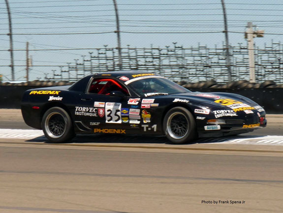 John Heinricy driving the #35 Team Torvec-Phoenix Performance Chevrolet Corvette in the June Sprints race at Road America June 26th 2010