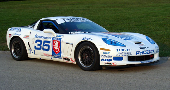 John Heinricy driving the #35 Team Torvec-Phoenix Performance Chevrolet Corvette in the June Sprints race at Road America June 26th 2010